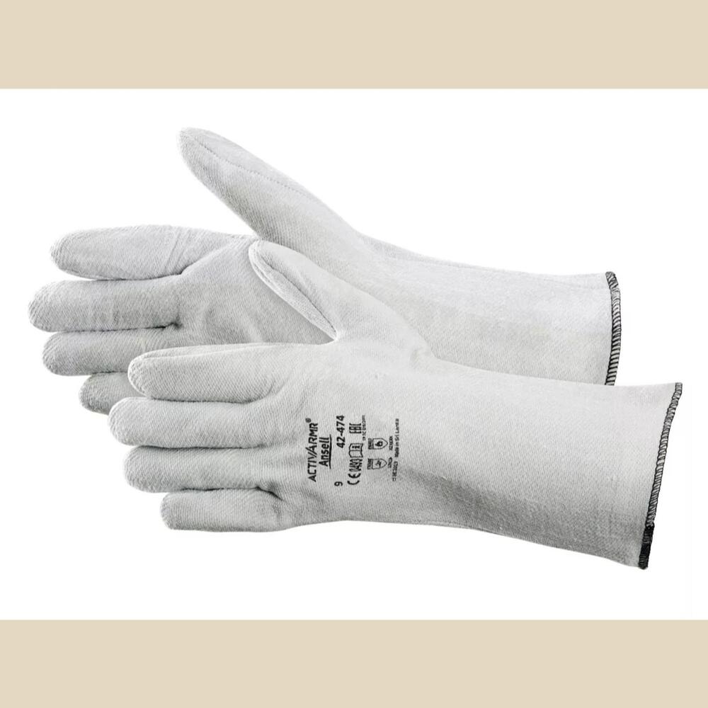 NWT Ansell ActivArmr 42-474 Gloves - Handle Hot Cores & Castings, Large